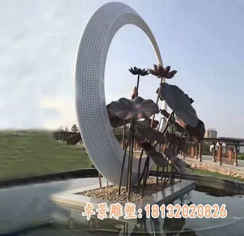 圆环雕塑镂空不锈钢圆圈雕塑 周口白钢圆环雕塑生产厂家