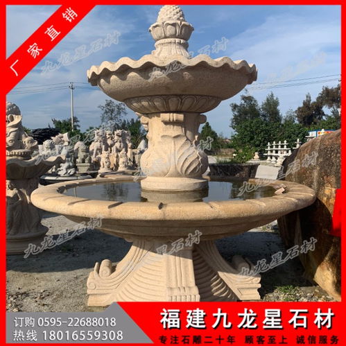 【石雕水钵花岗岩水钵石雕水钵石材】- 